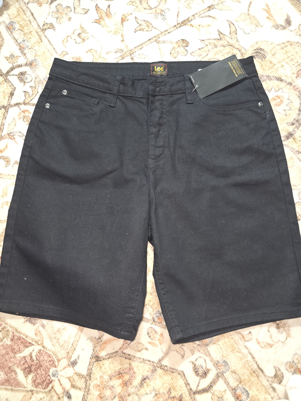 Lee Black Flat-Front Casual Jorts